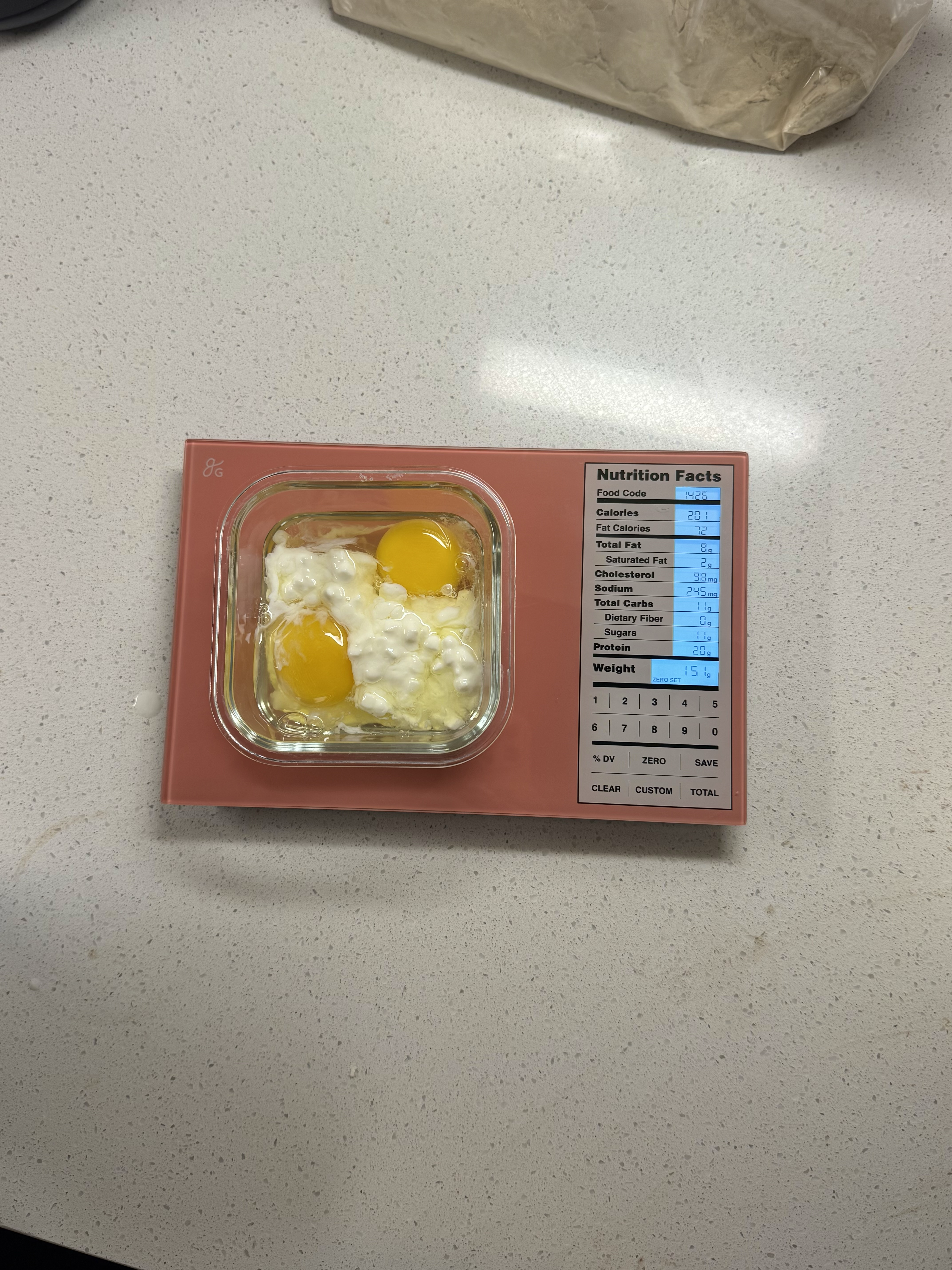 Pink digital food scale product image