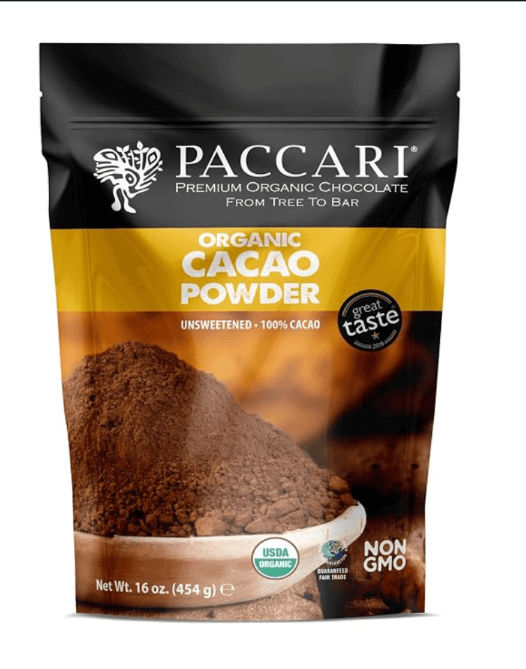 Paccari organic cacao powder package