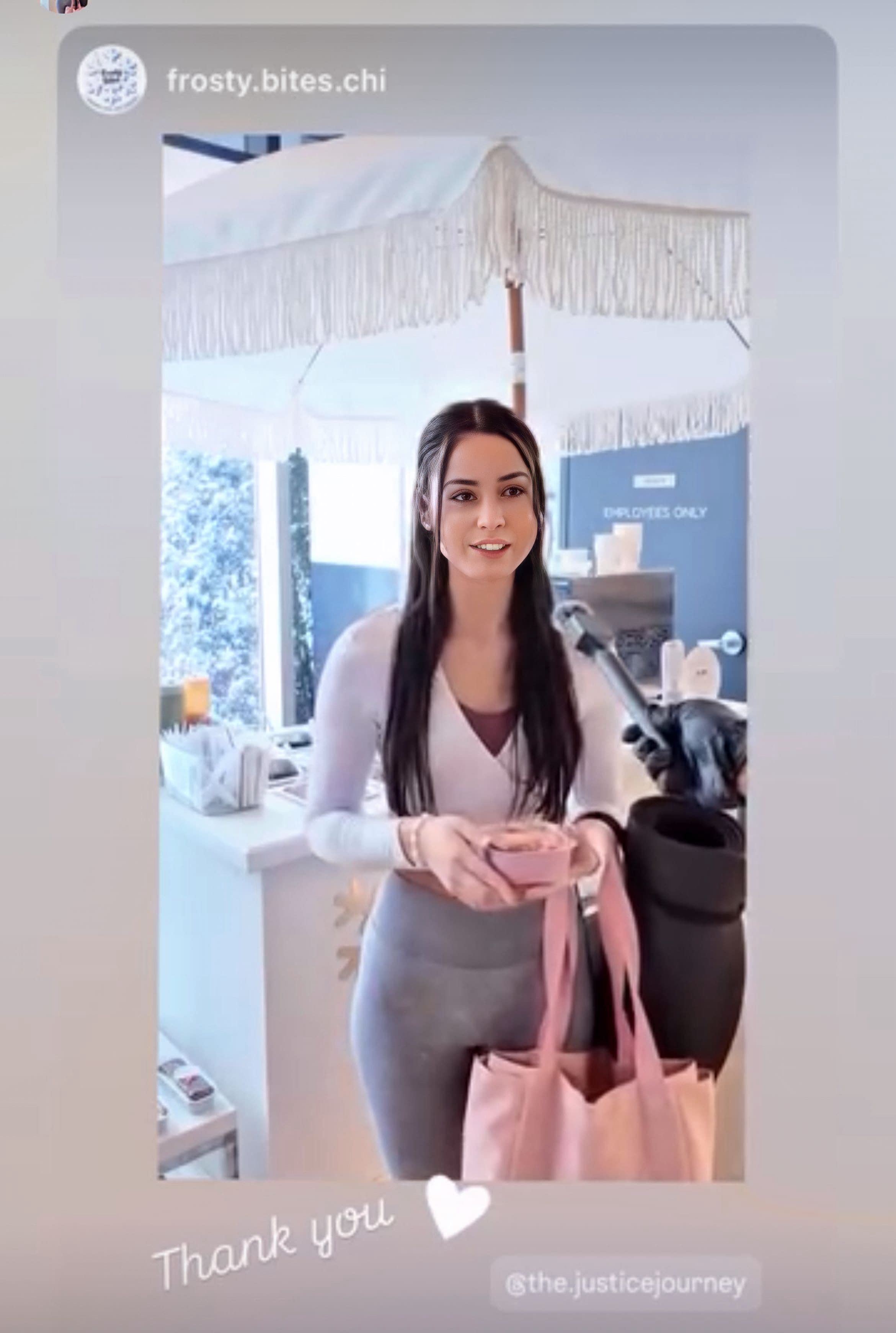 Frosty Bites social Story product feature